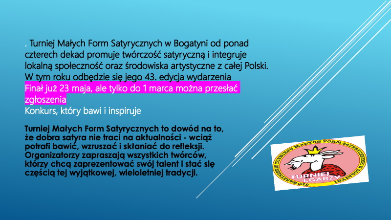 Turniej Małych Form OSTATNIA